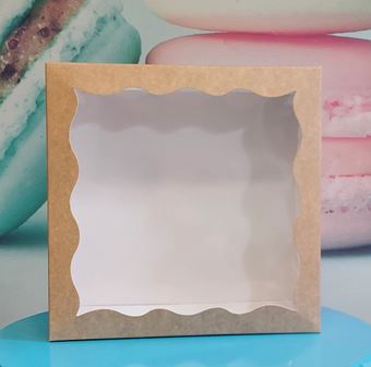 Picture of FIGOLLA BOX SQUARE BROWN 24CM x 24CM x 5CM